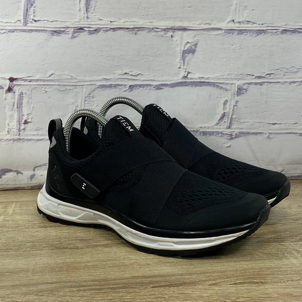 Tiem Slipstream Black Indoor Cycling Shoes Women's Size 8.5 Spin Cleats